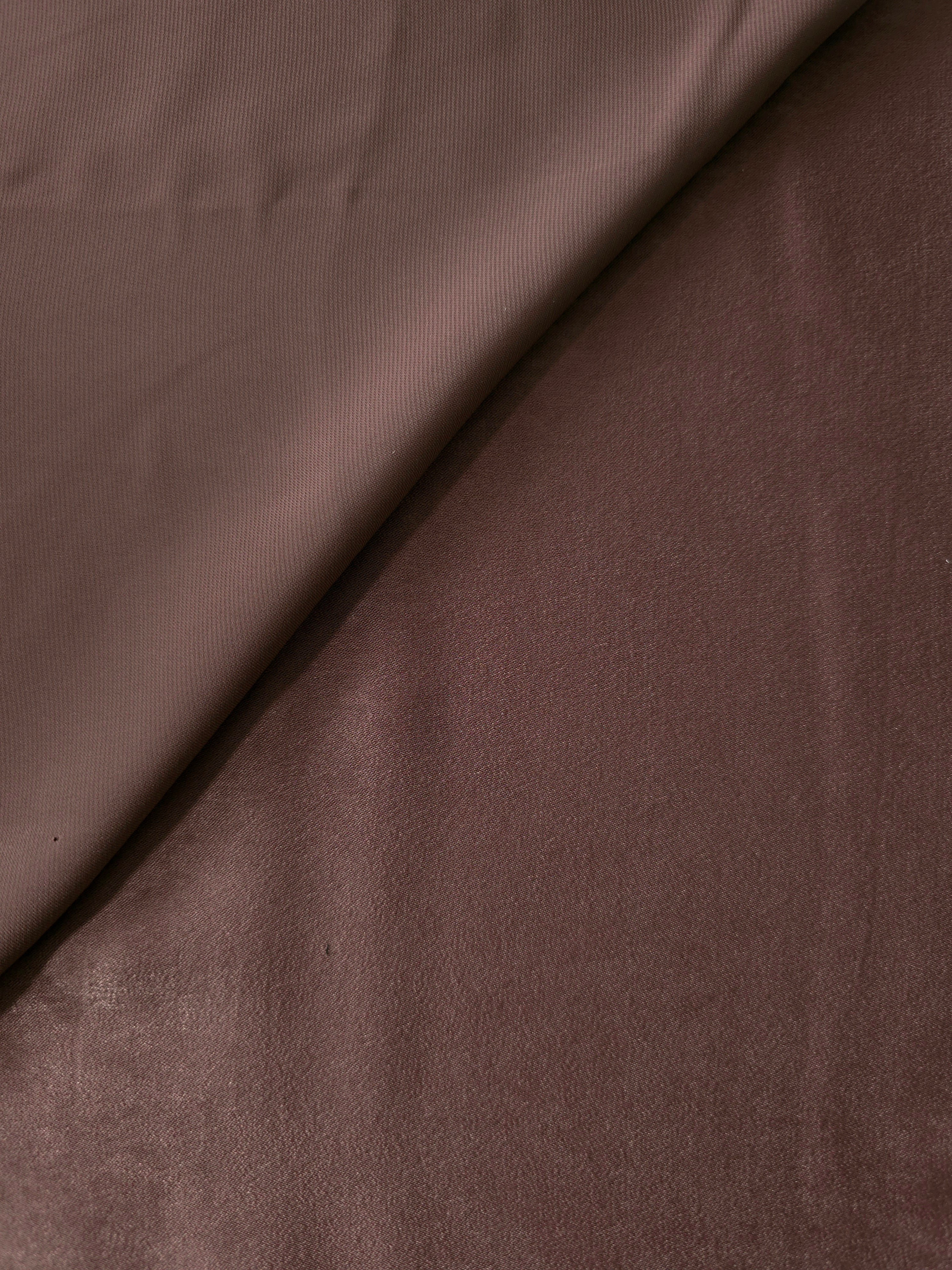 Draped Chestnut Wine Milano matte sandwashed silky fabric showing fluid movement for dresses and occasionwear