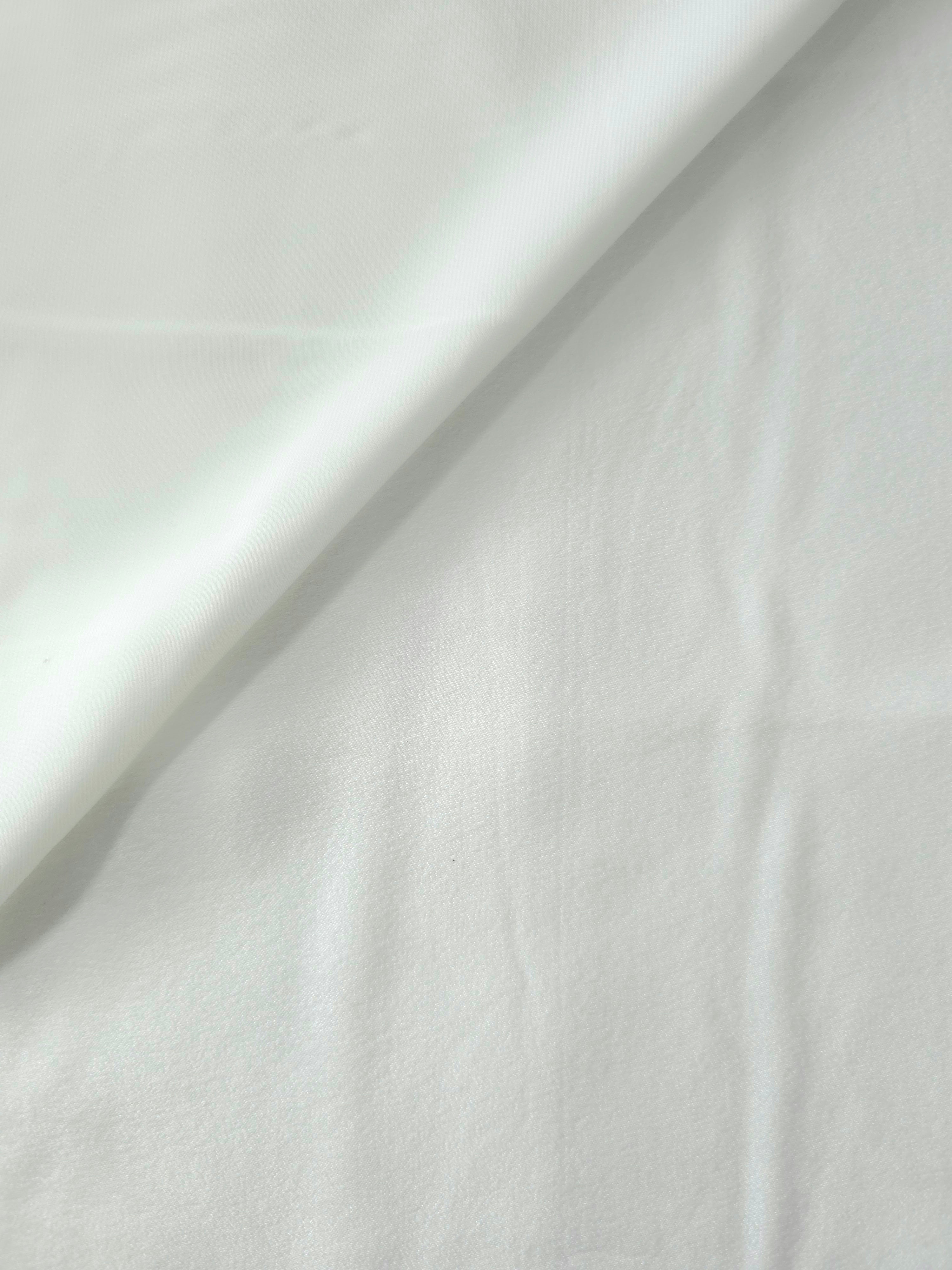 Milano matte sandwashed silky fabric in Frosted Silver, shown as a soft textile for dresses, blouses and apparel