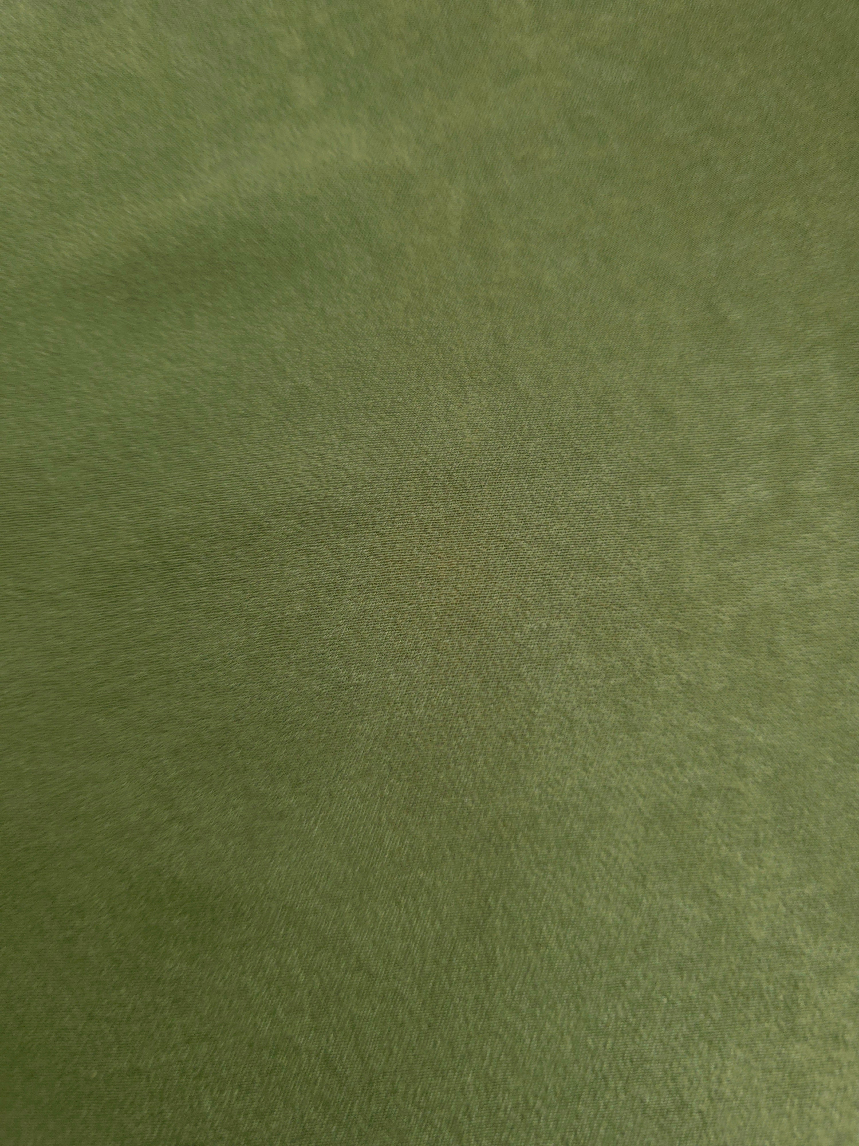Loden Moss Milano sandwashed silky fabric with a soft fluid drape and smooth flowing folds