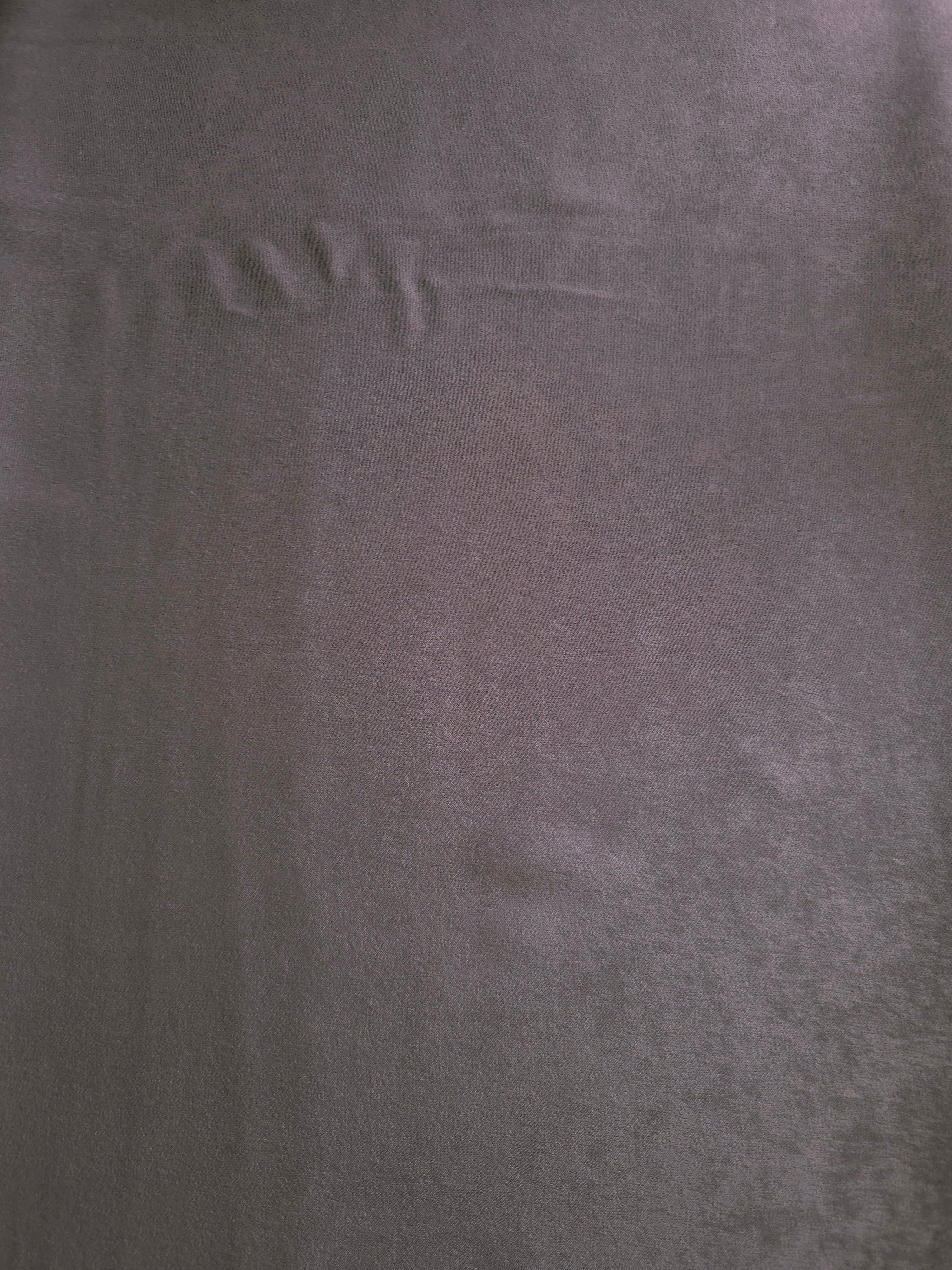 Draped Mauve Smoke Milano matte sandwashed silky fabric showing fluid movement for dresses and occasionwear