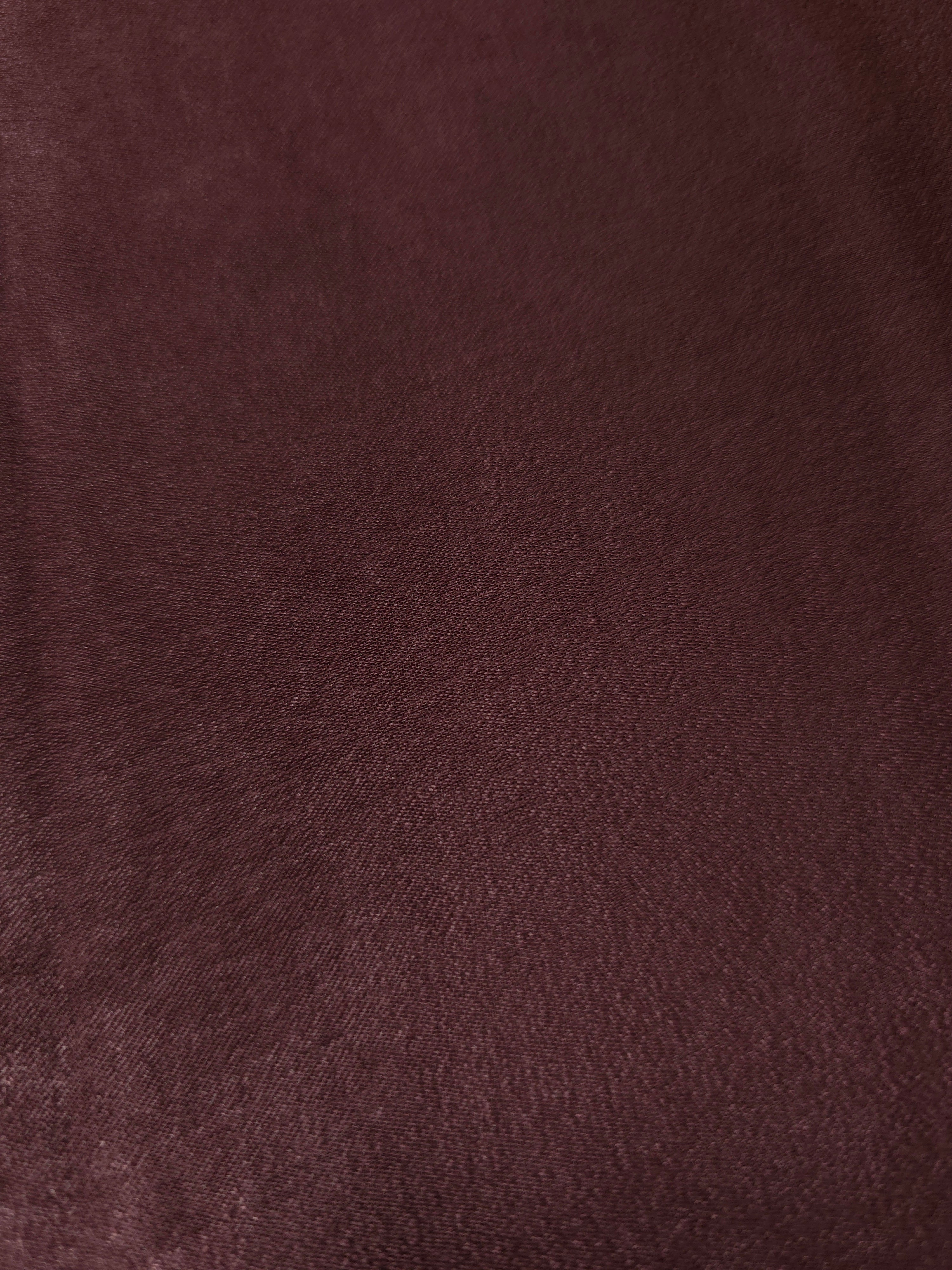Oxblood Mahogany Milano sandwashed silky fabric with a soft fluid drape and smooth flowing folds