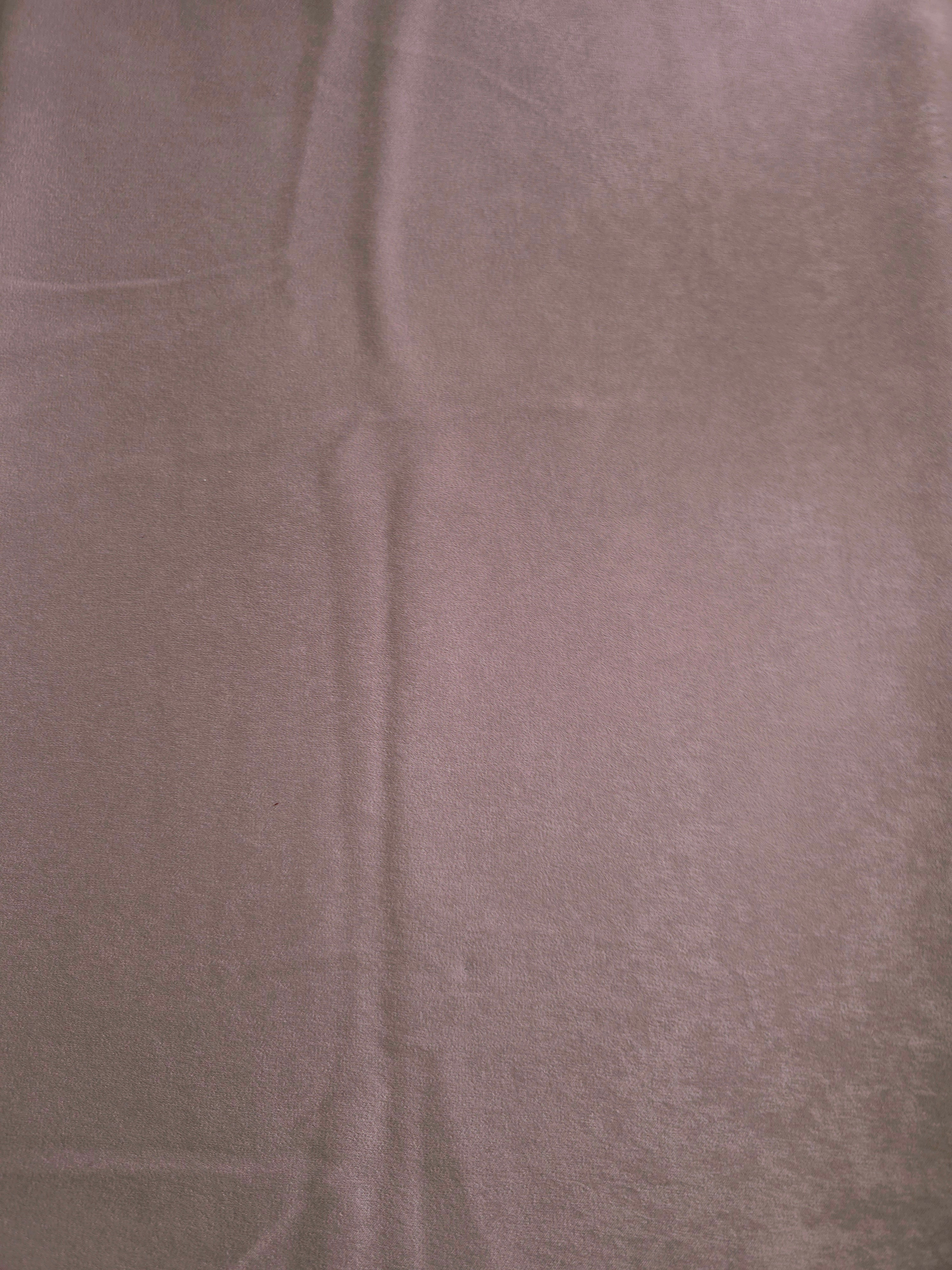 Draped Rose Mushroom Milano matte sandwashed silky fabric showing fluid movement for dresses and occasionwear