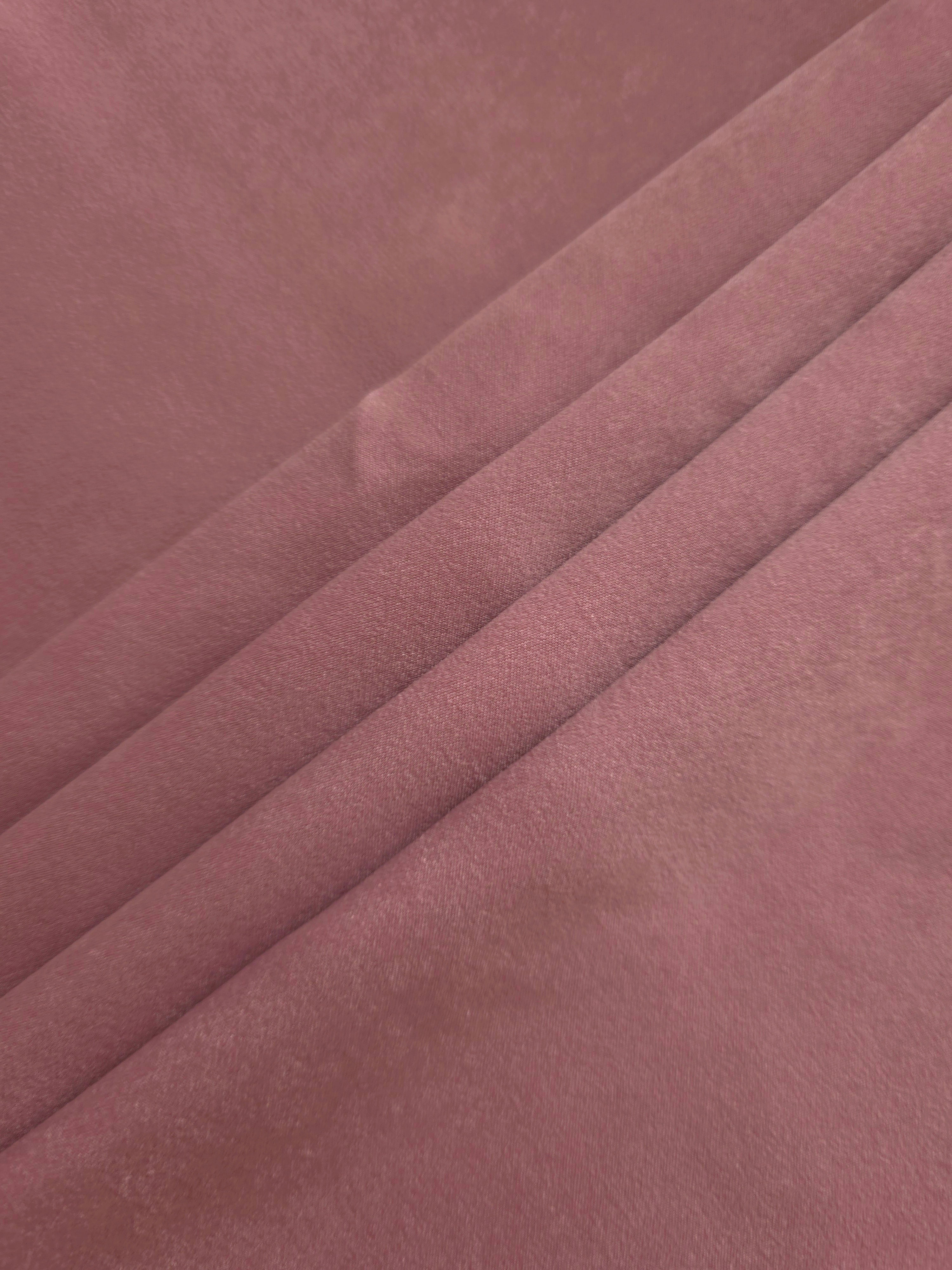 Wholesale Rosewood Mauve Milano matte sandwashed silky fabric for garment production and apparel projects