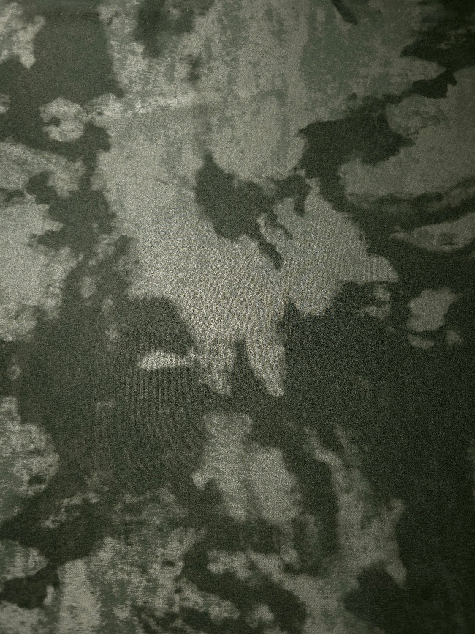 Silky Designed Foil Pattern Fabric - Antique Camouflage Foil