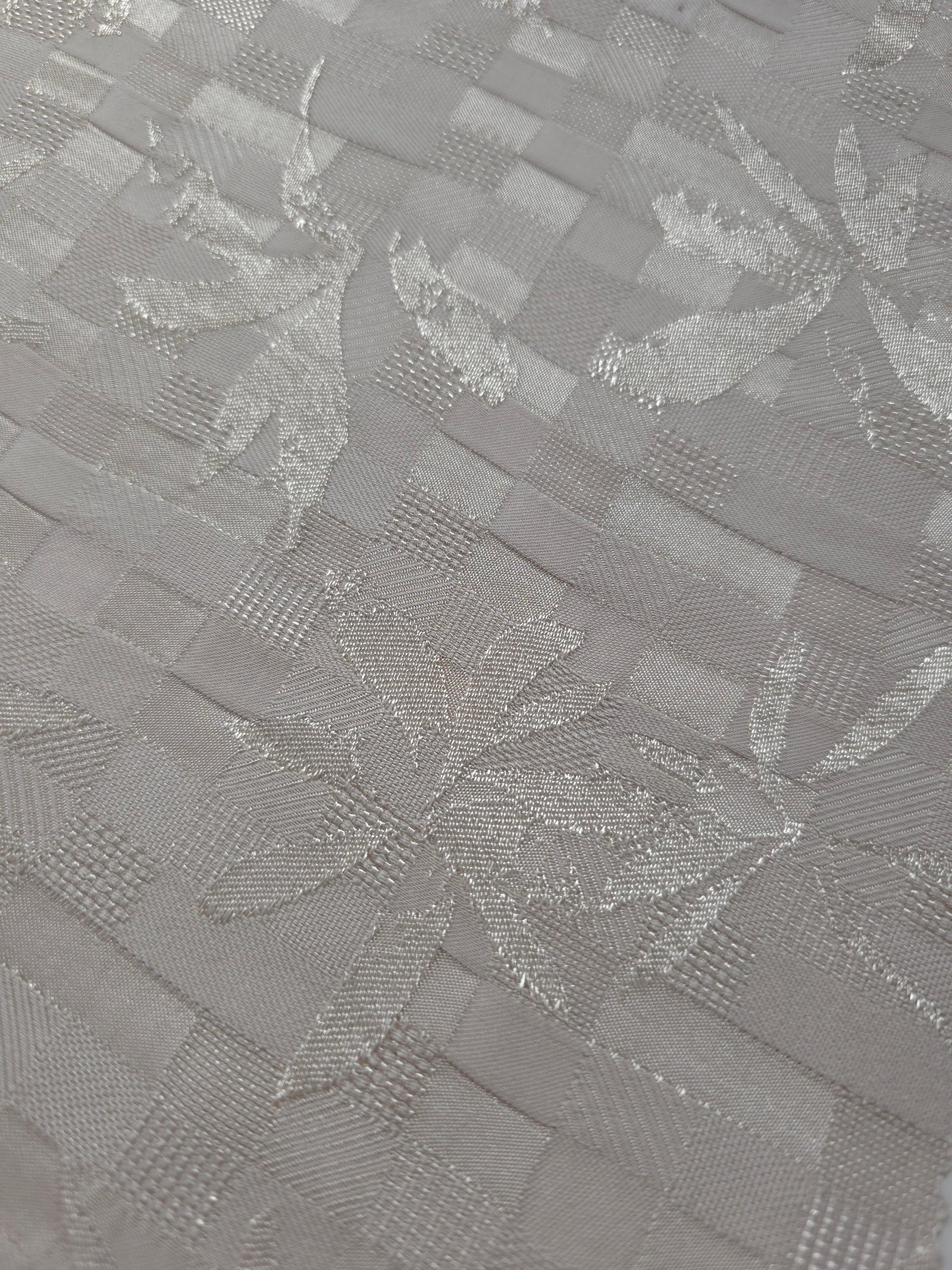 Floss Satin Square-Weave Jacquard Fabric