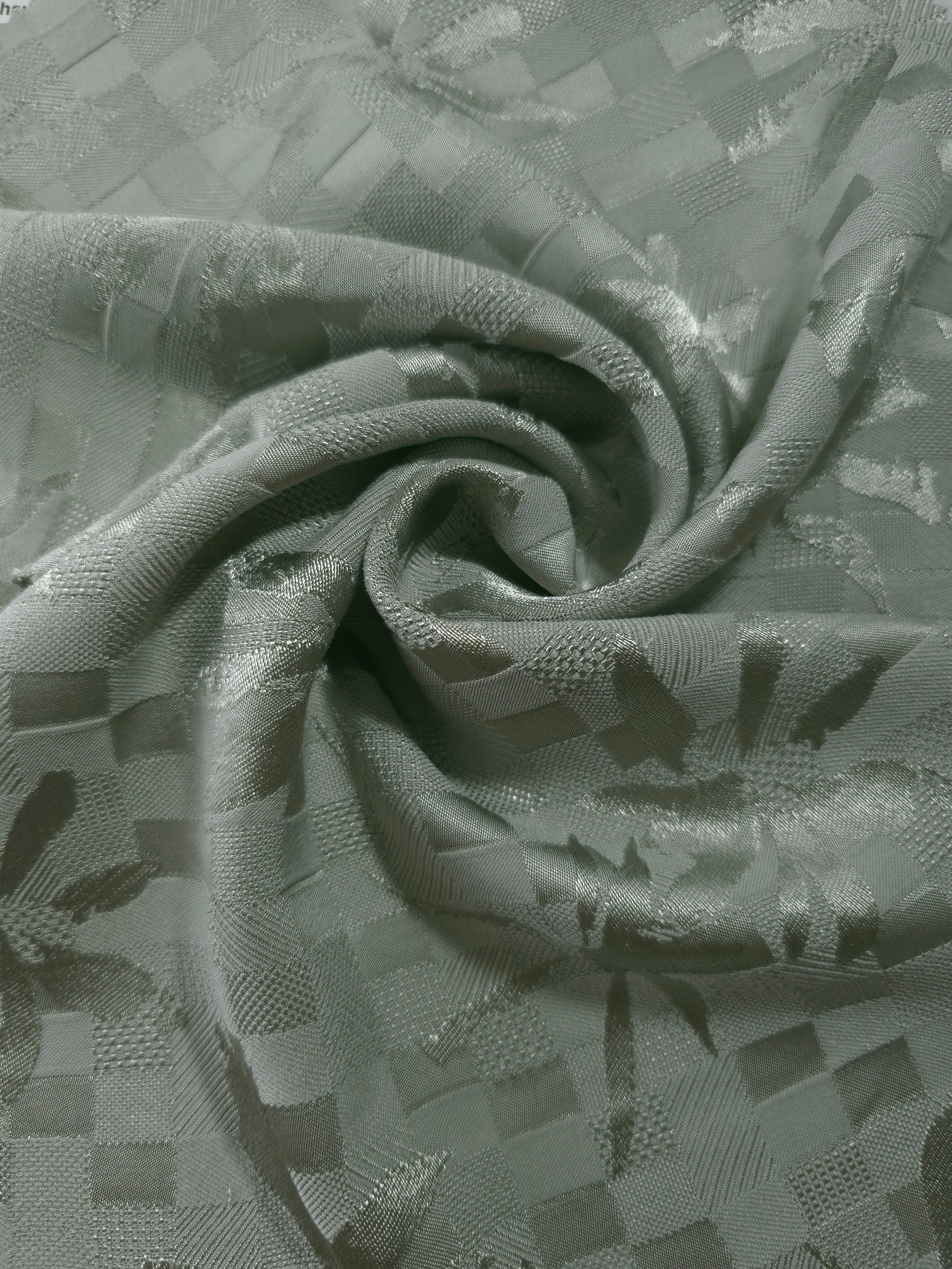 Draped flower brick jacquard colourway with soft structured movement.