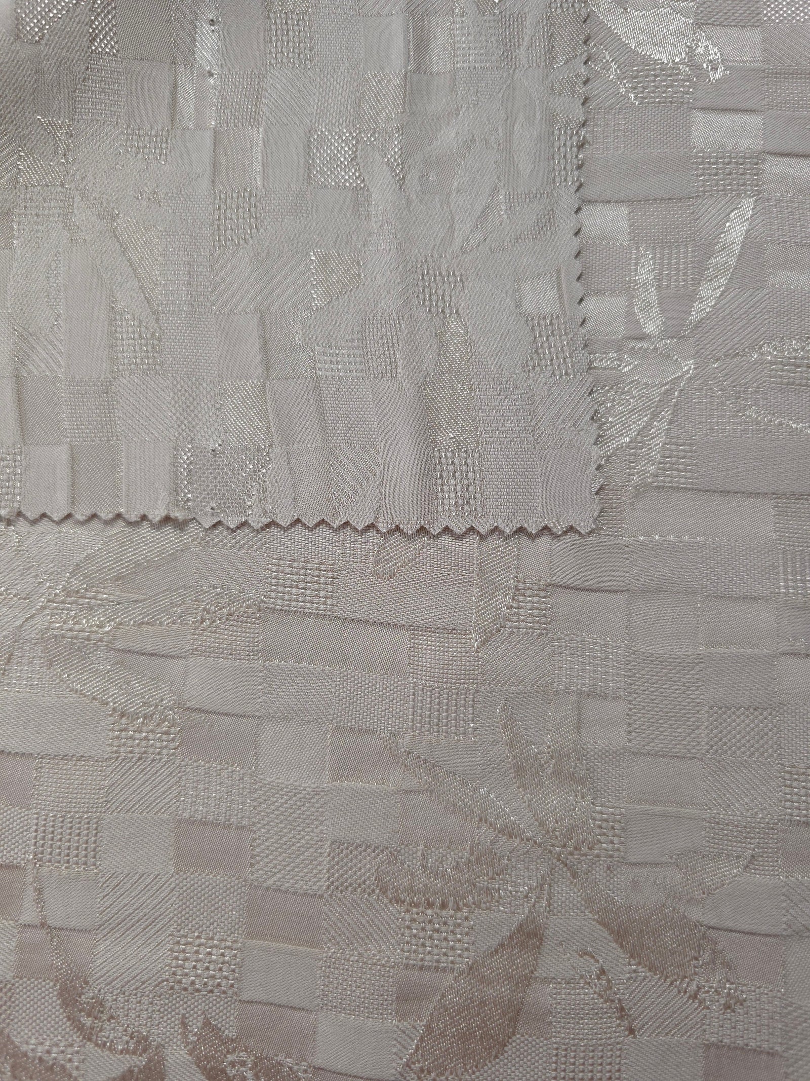 Floss Satin Square-Weave Jacquard Fabric