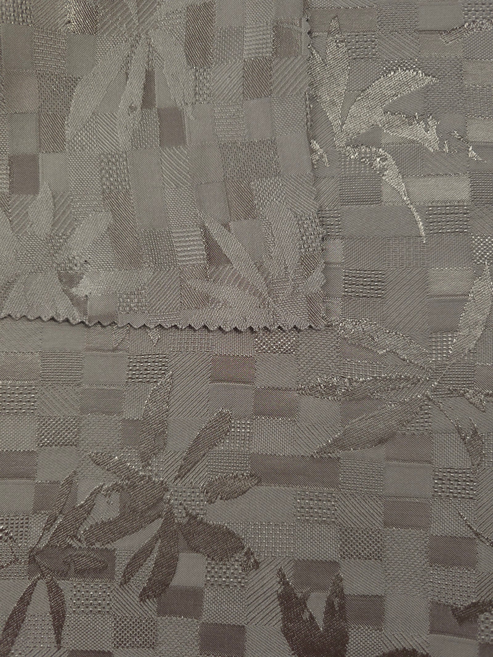 Floss Satin Square-Weave Jacquard Fabric