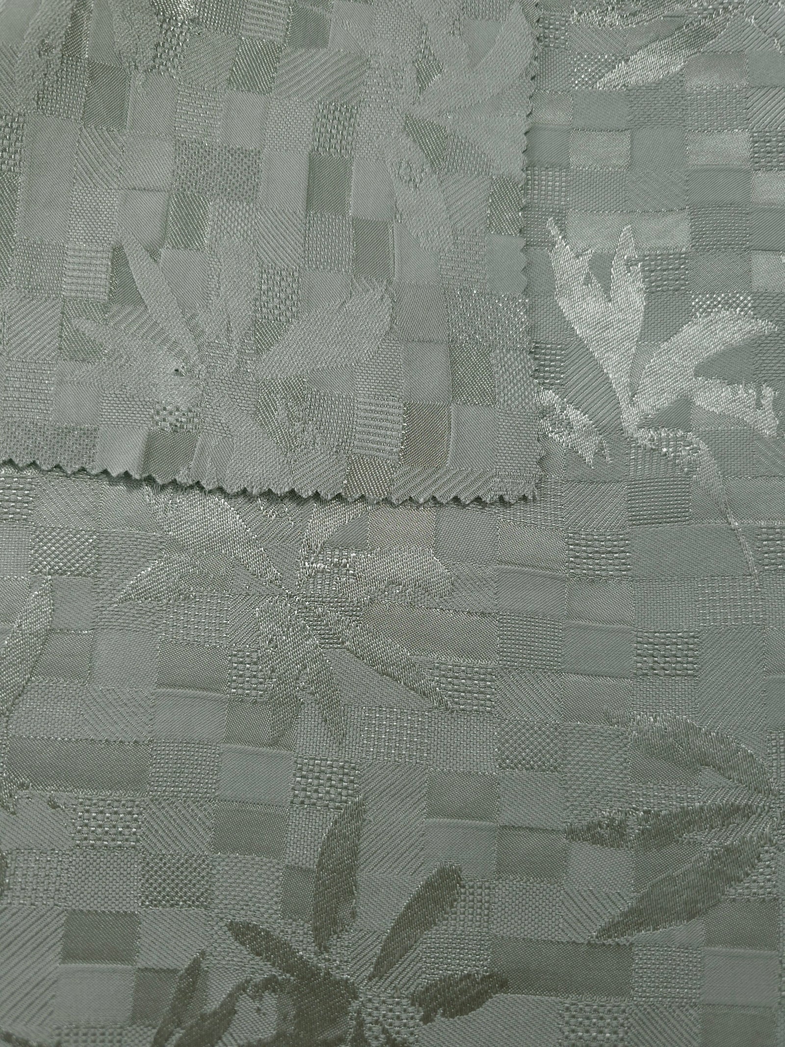 Floss Satin Square-Weave Jacquard Fabric