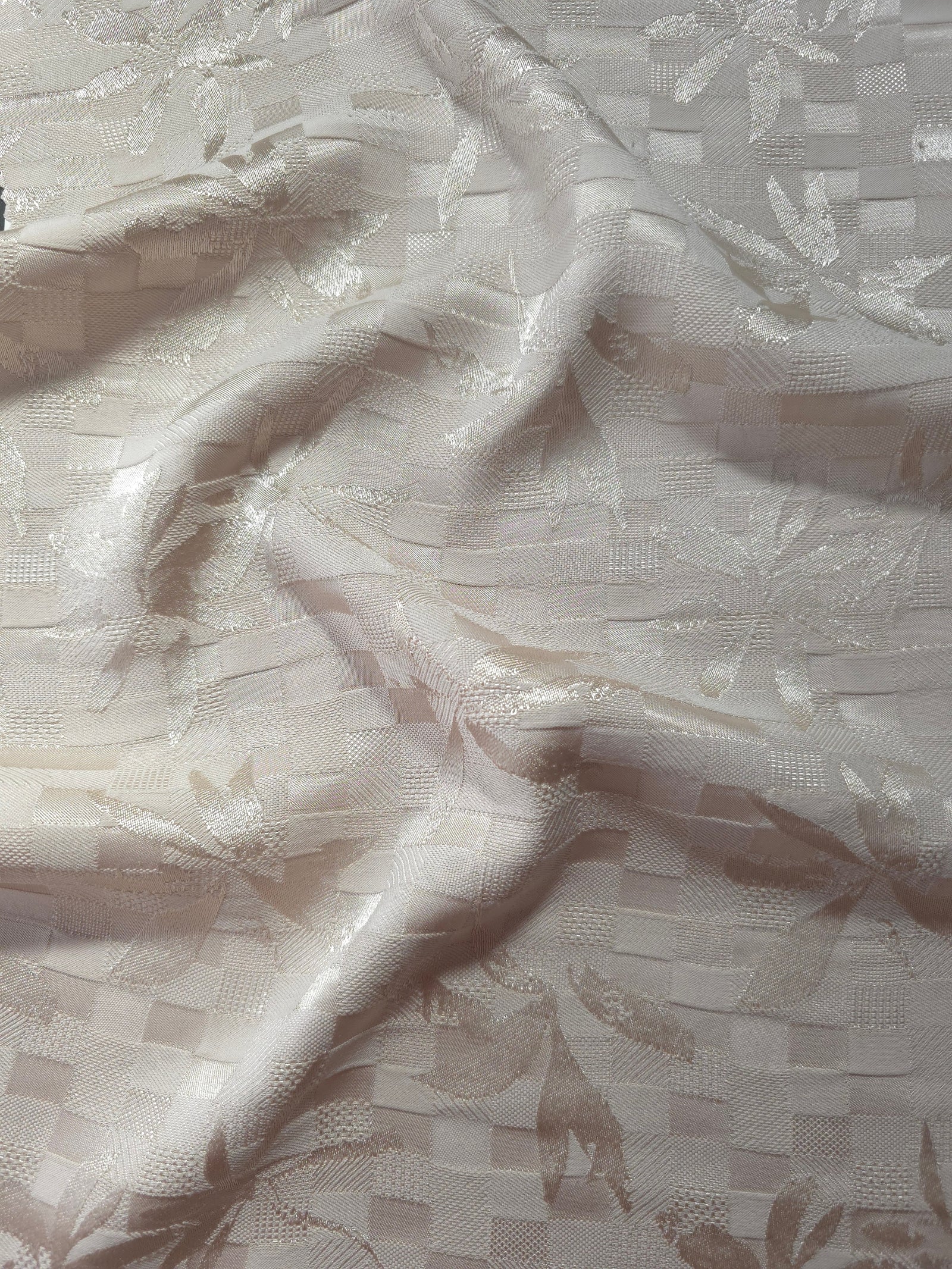 Floss Satin Square-Weave Jacquard Fabric