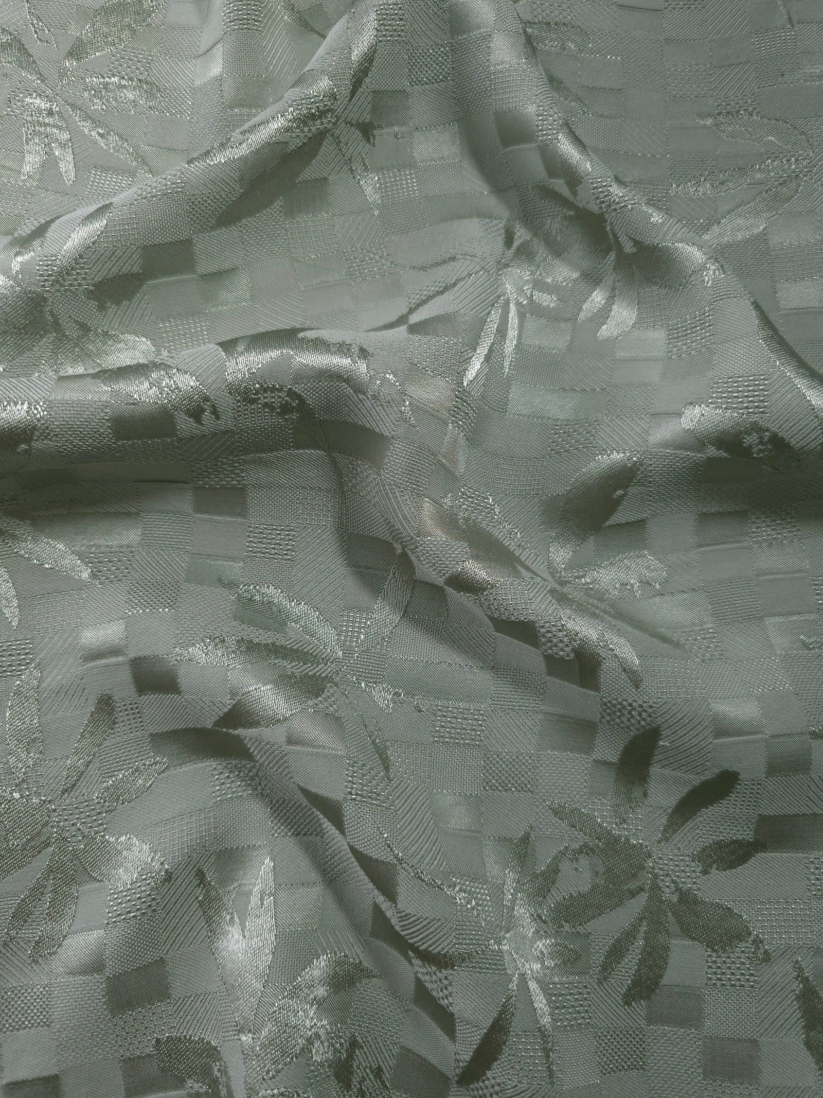 Floss Satin Square-Weave Jacquard Fabric