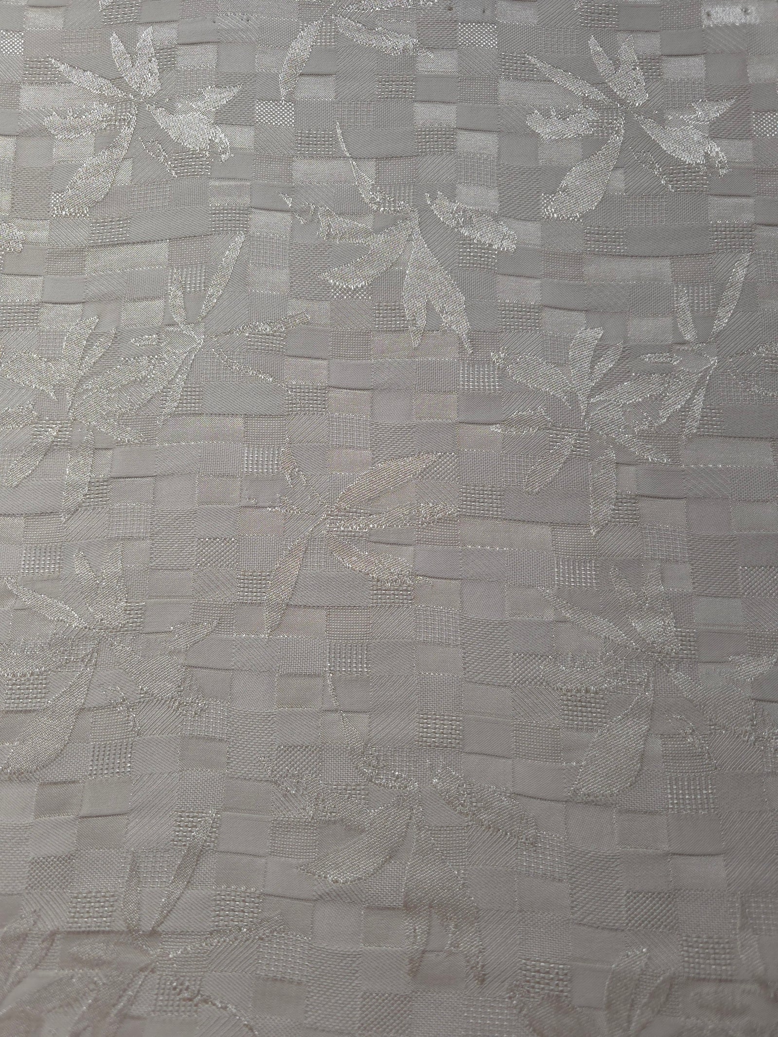 Floss Satin Square-Weave Jacquard Fabric