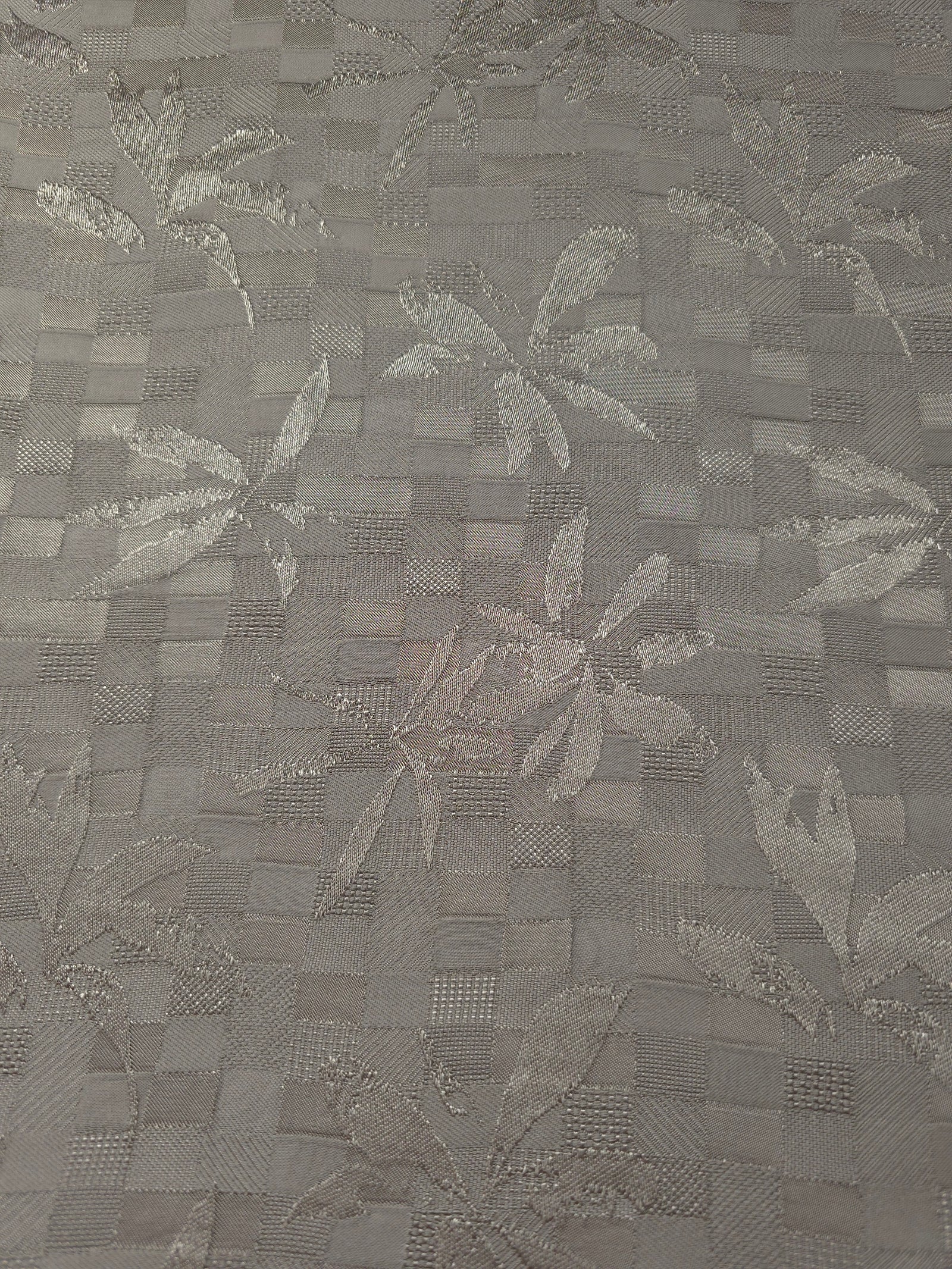 Floss Satin Square-Weave Jacquard Fabric