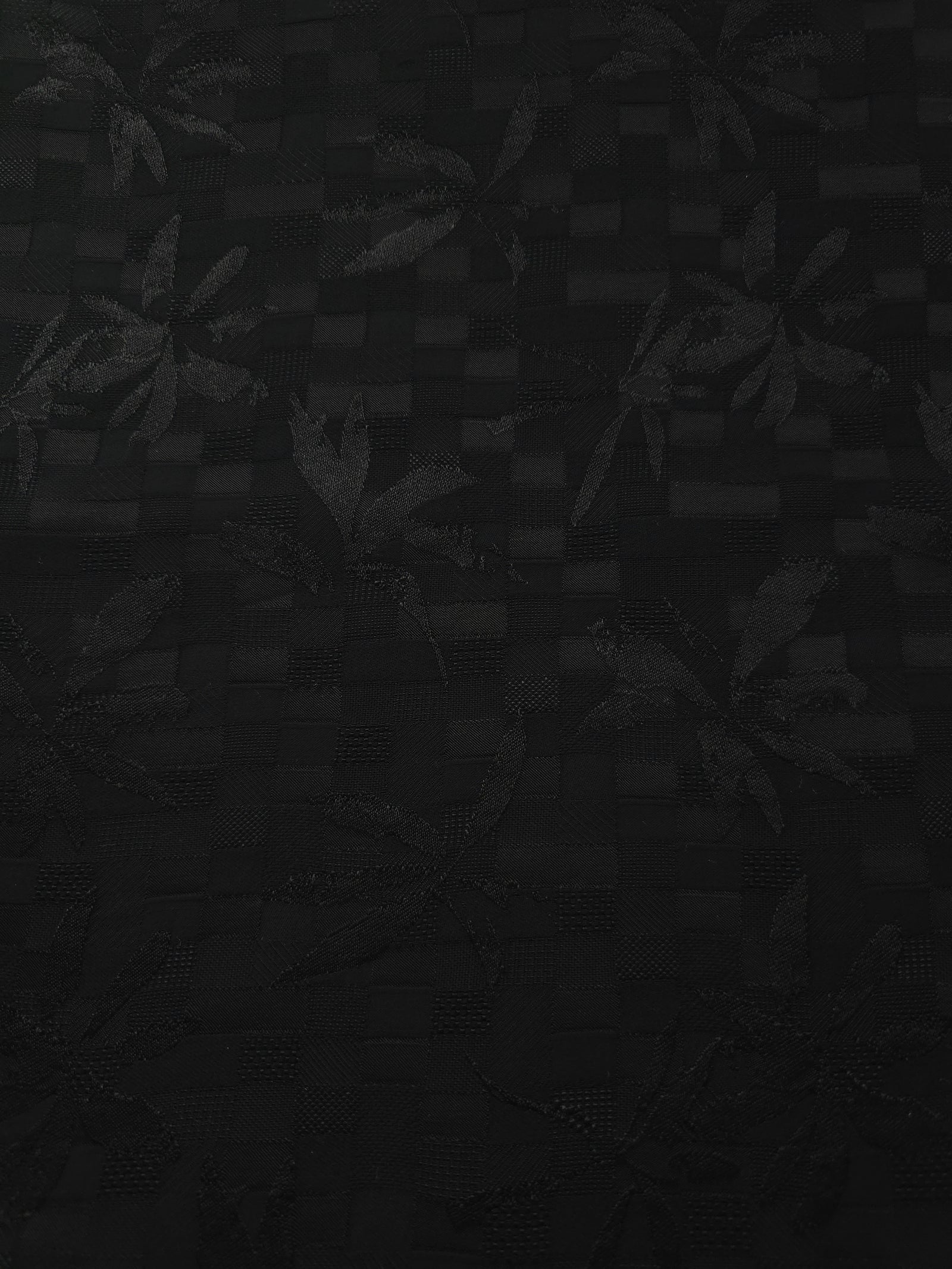 Floss Satin Square-Weave Jacquard Fabric