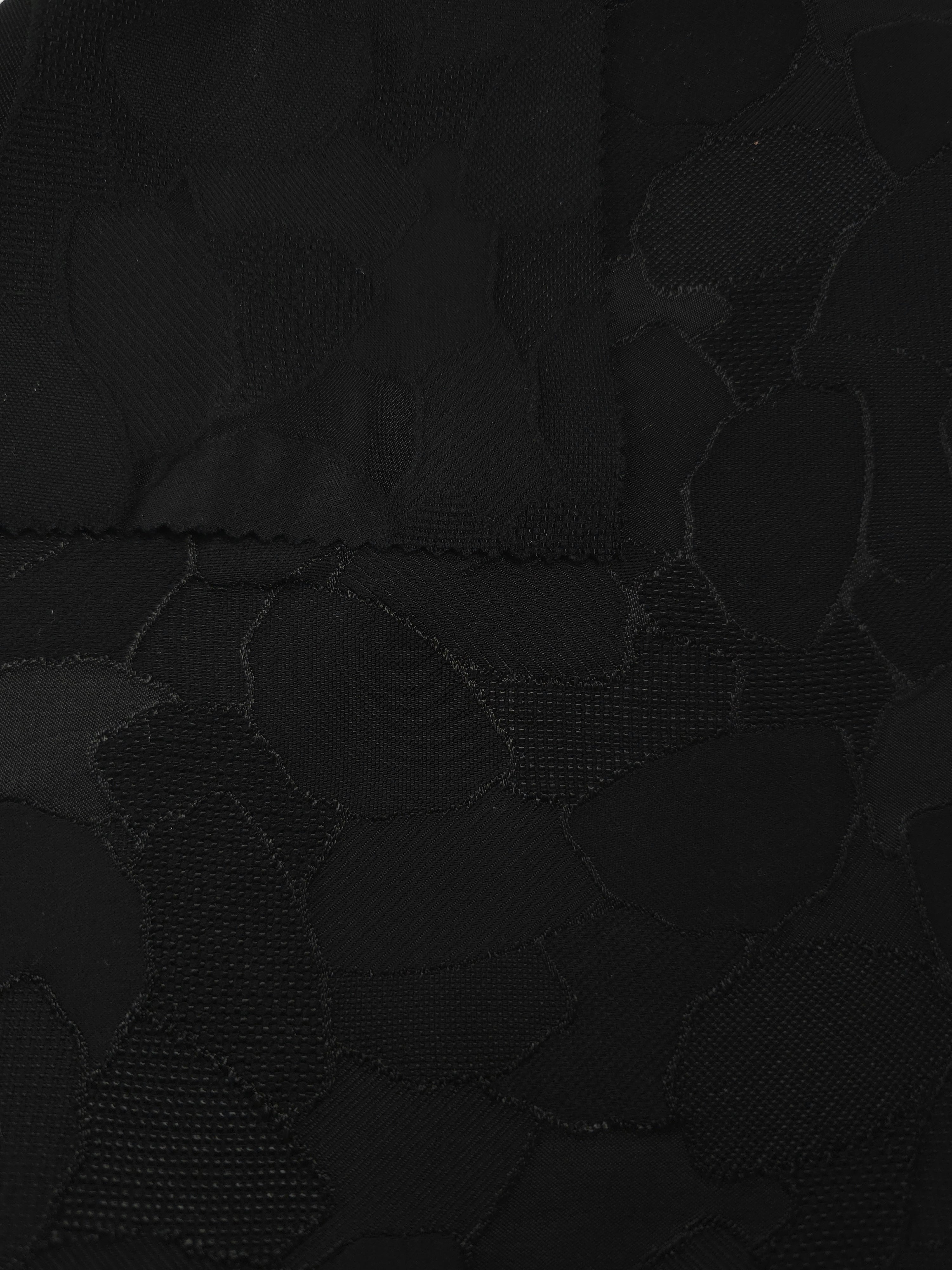Front and back view of mosaic jacquard in another colourway for texture checks.