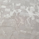 Close-up of splash brick jacquard showing square-weave texture.