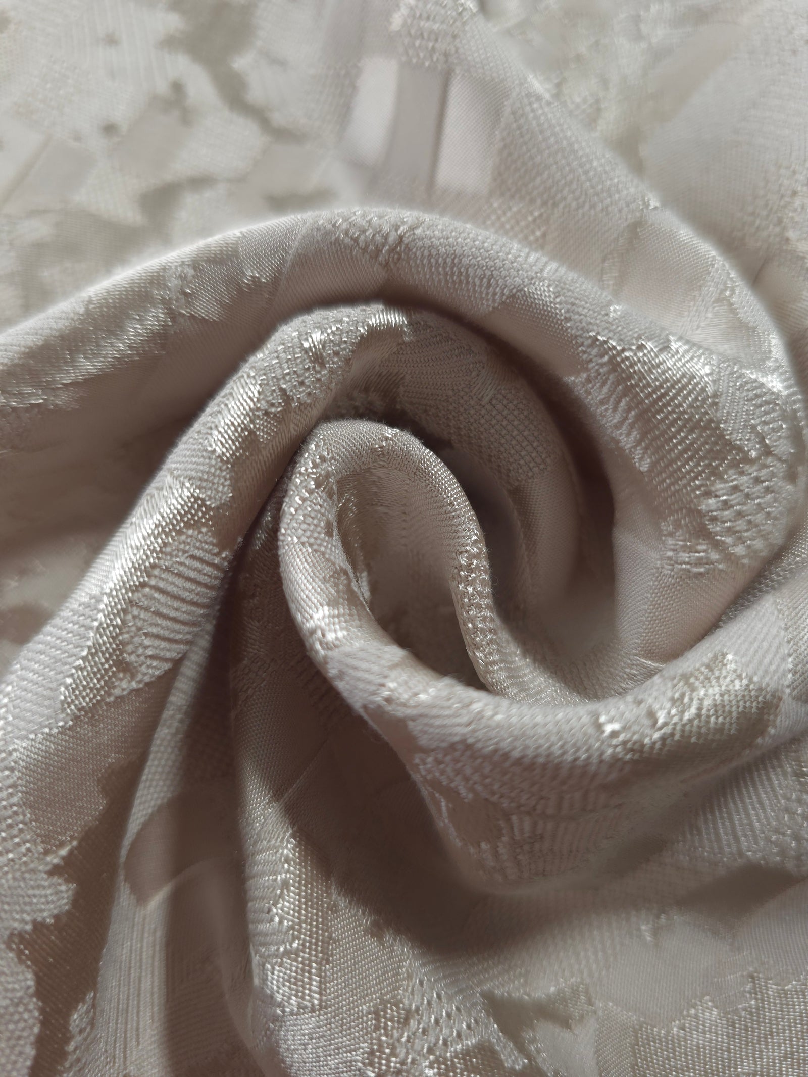 Floss Satin Square-Weave Jacquard Fabric