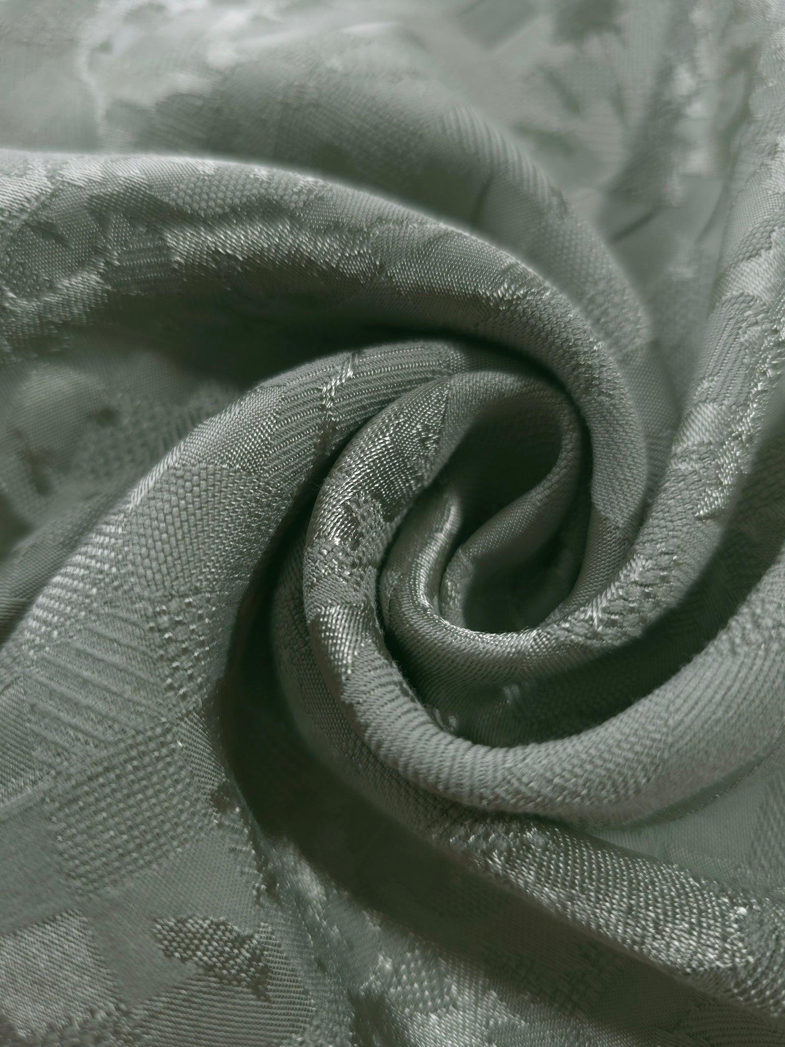 Floss Satin Square-Weave Jacquard Fabric