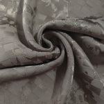 Draped tonal splash brick jacquard with satin-on-matte brick motif.