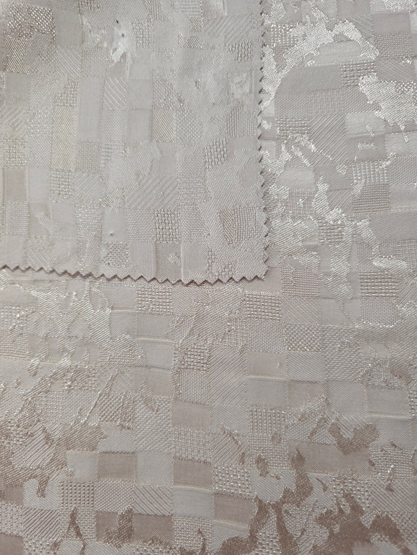Floss Satin Square-Weave Jacquard Fabric