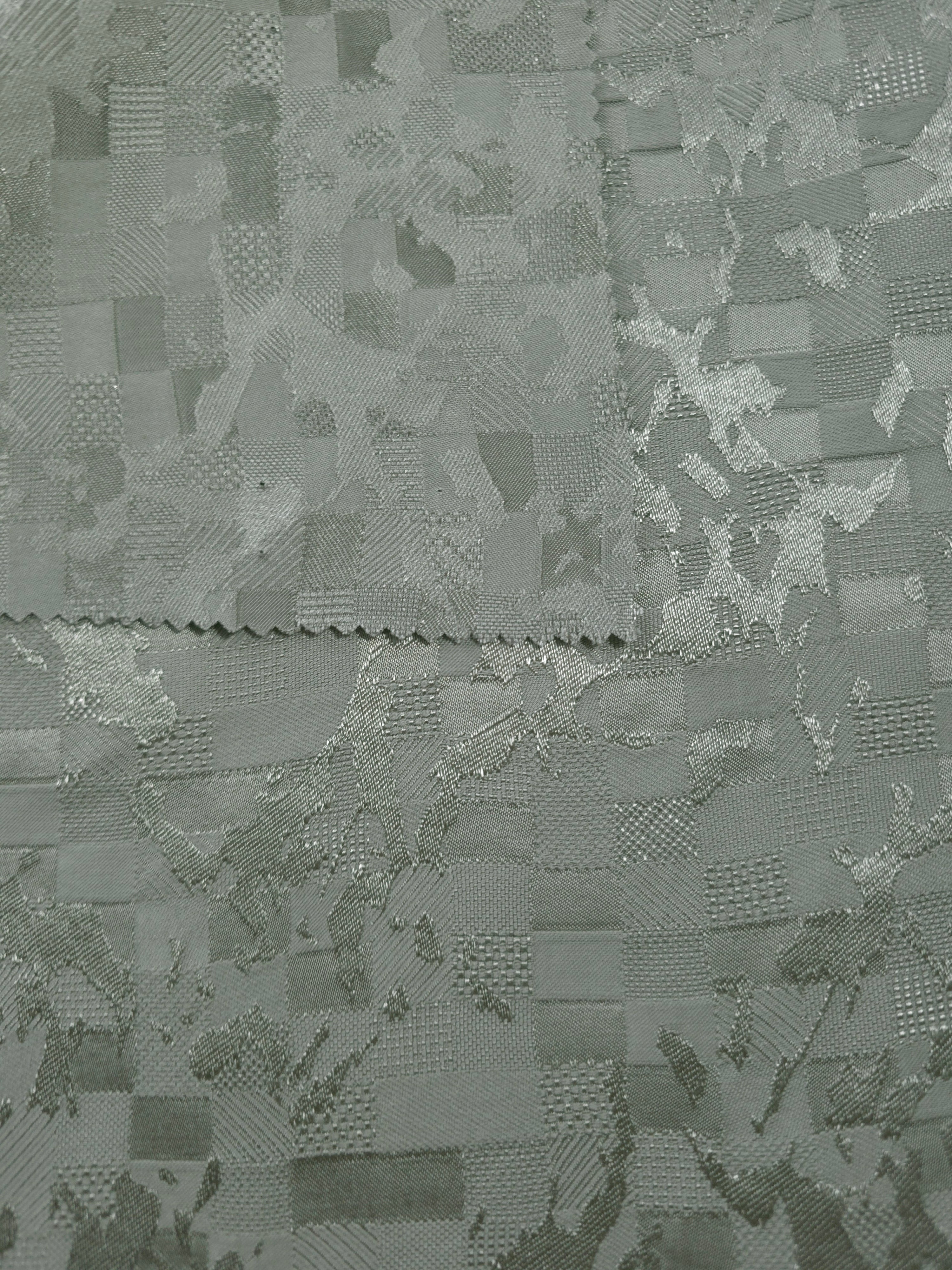 Front and back view of splash brick jacquard colourway for texture checks.