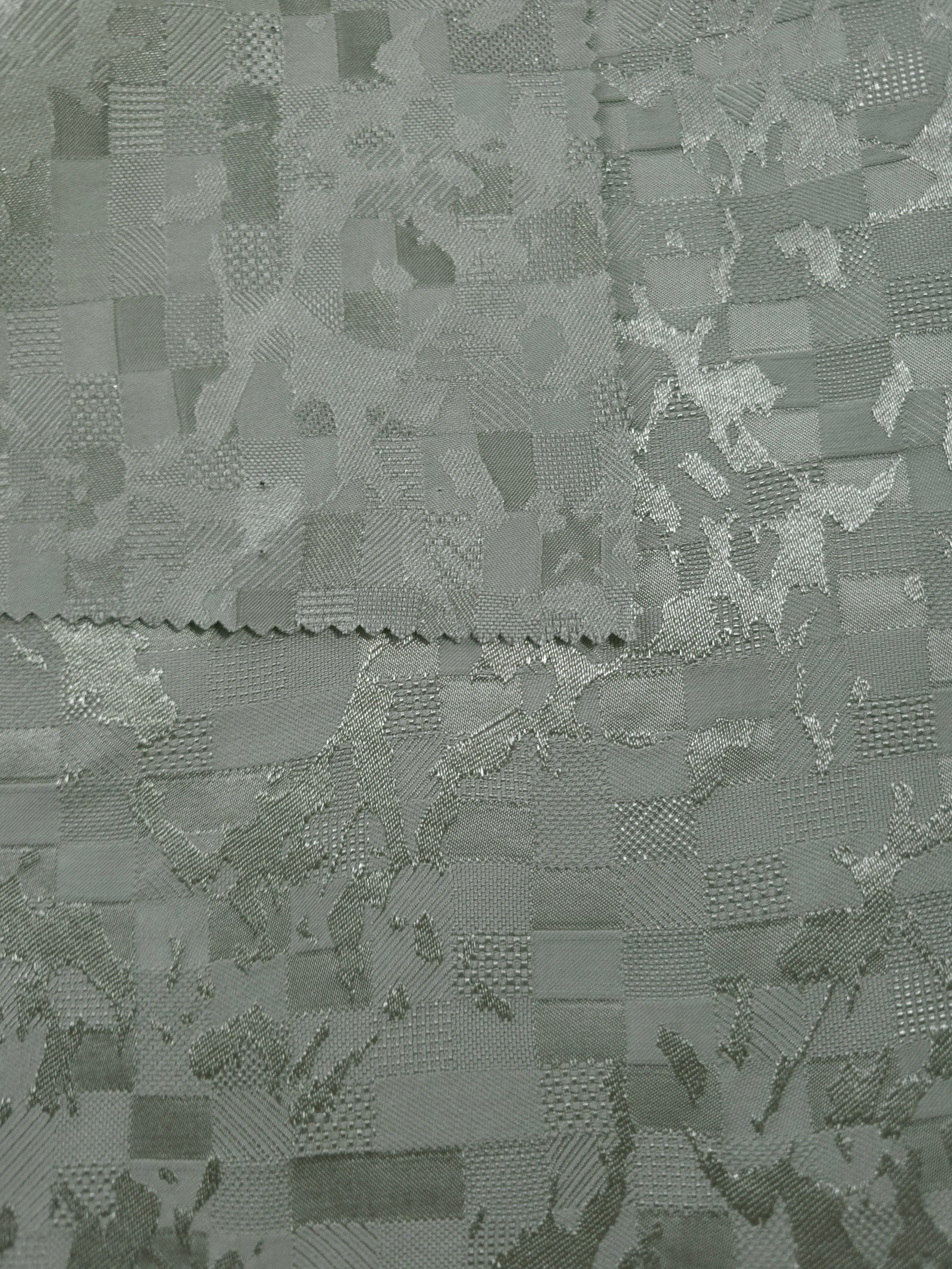 Floss Satin Square-Weave Jacquard Fabric