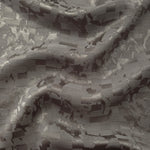 Wave fold of tonal splash brick jacquard showing soft woven sheen.