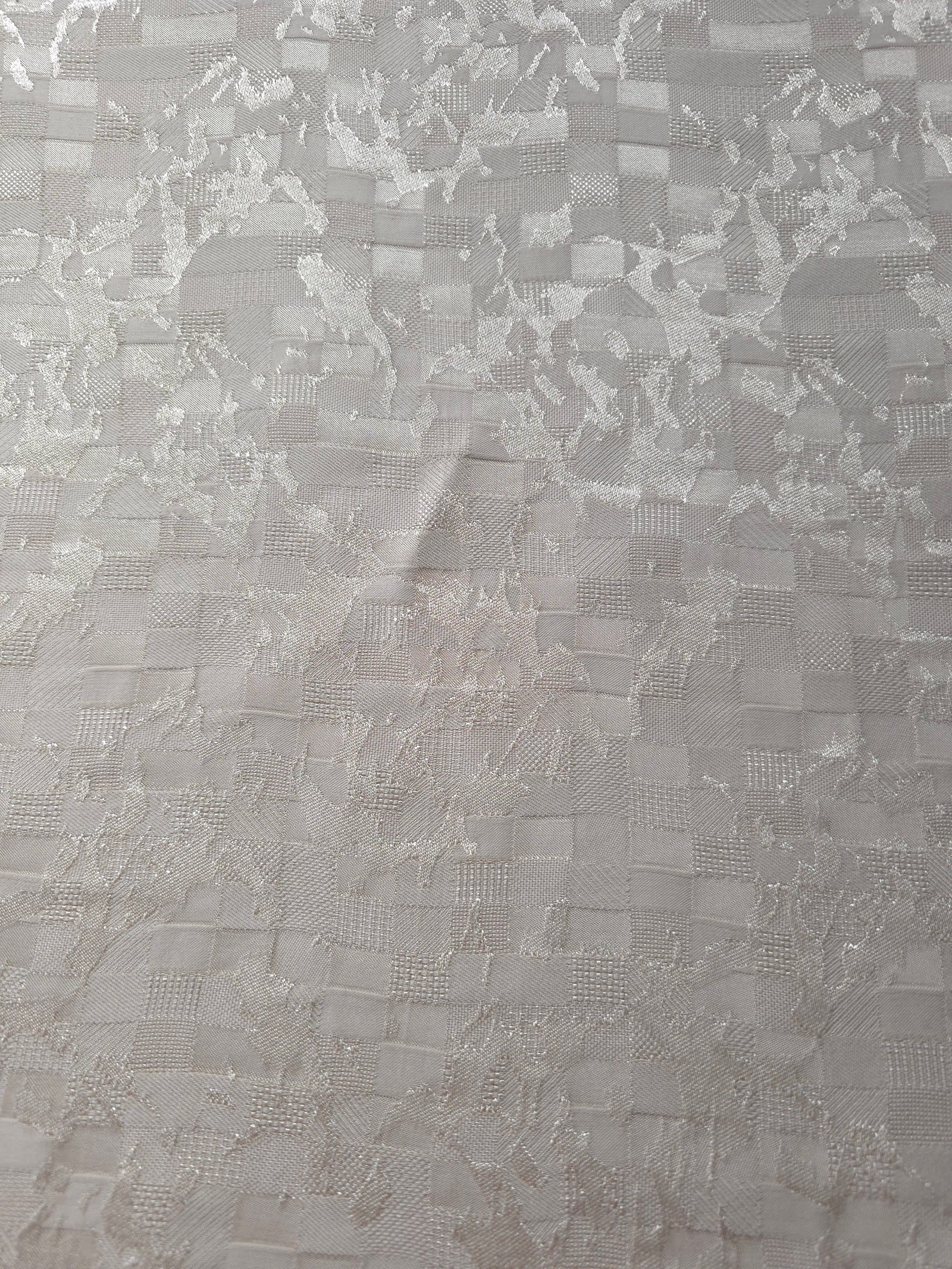 Floss Satin Square-Weave Jacquard Fabric