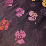     Close-up of Moroccan embossed rayon viscose jacquard fabric with raised woven texture