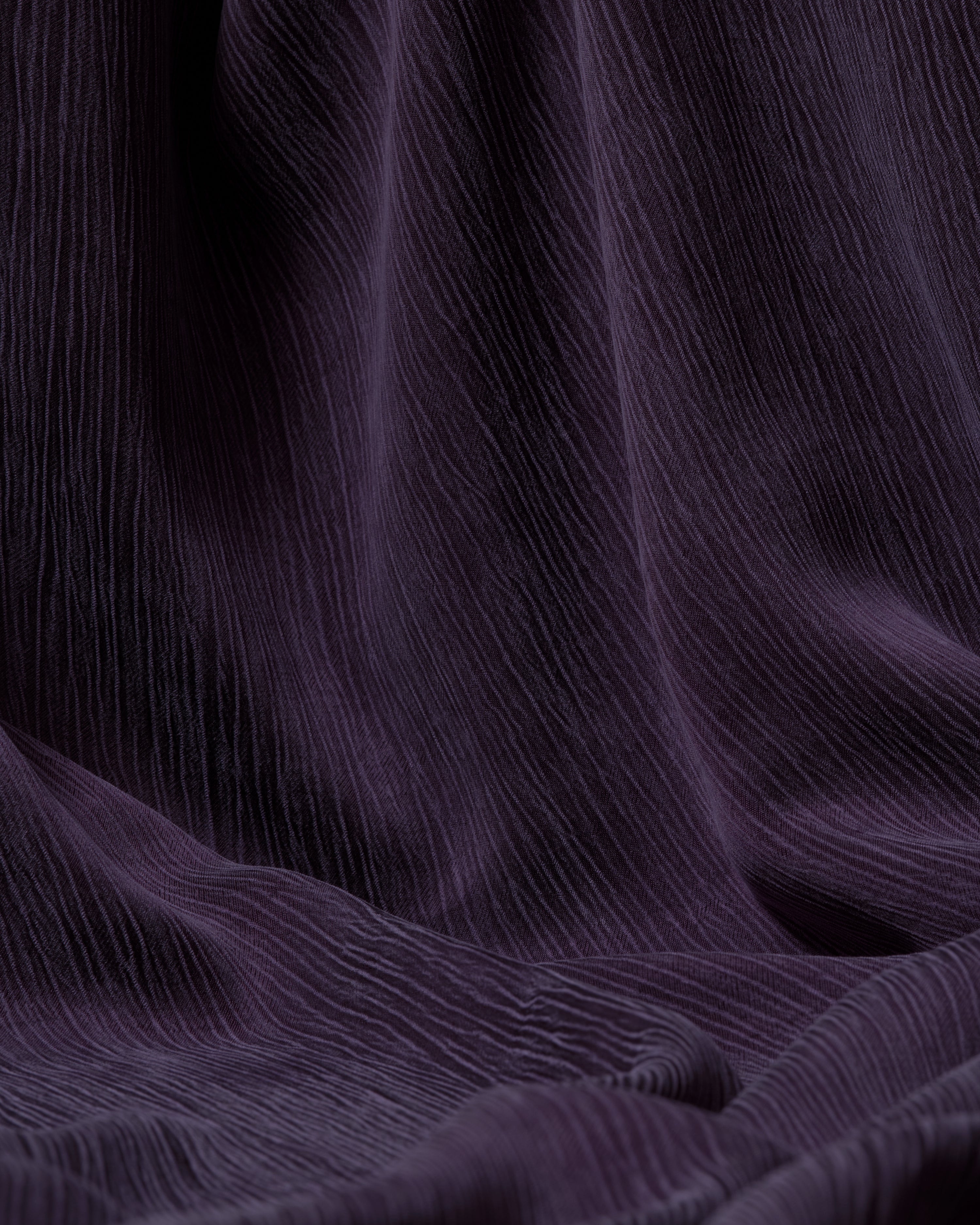 Sandwashed Striped Cupro Grape Purple - Hiba Fabrics