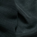 Sandwashed Striped Cupro Petrol Green - Hiba Fabrics