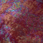 MilanSaten Rainbow Foil fabric in Burgundy, shade 04 — folded fabric view