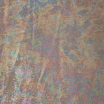 MilanSaten Rainbow Foil fabric in Blush Beige, shade 08 — full drape view