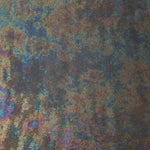 MilanSaten Rainbow Foil fabric in Graphite, shade 108 — folded fabric view