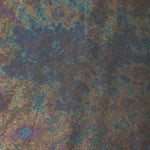 MilanSaten Rainbow Foil fabric in Graphite, shade 108 — texture close-up