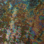 MilanSaten Rainbow Foil fabric in Olive Brown, shade 59 — folded fabric view