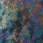 MilanSaten Rainbow Foil fabric in Midnight Navy, shade 64 — folded fabric view