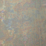 MilanSaten Rainbow Foil fabric in Silver, shade 66 — full drape view