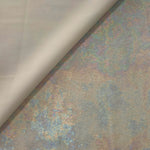 MilanSaten Rainbow Foil fabric in Silver, shade 66 — texture close-up