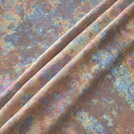 MilanSaten Rainbow Foil fabric in Rose Beige, shade 73 — flowing fabric view