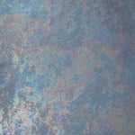 MilanSaten Rainbow Foil fabric in Steel Blue, shade 76 — full drape view