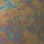 MilanSaten Rainbow Foil fabric in Antique Bronze, shade 87 — folded fabric view
