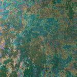 MilanSaten Rainbow Foil fabric in Emerald Green, shade 93 — full drape view