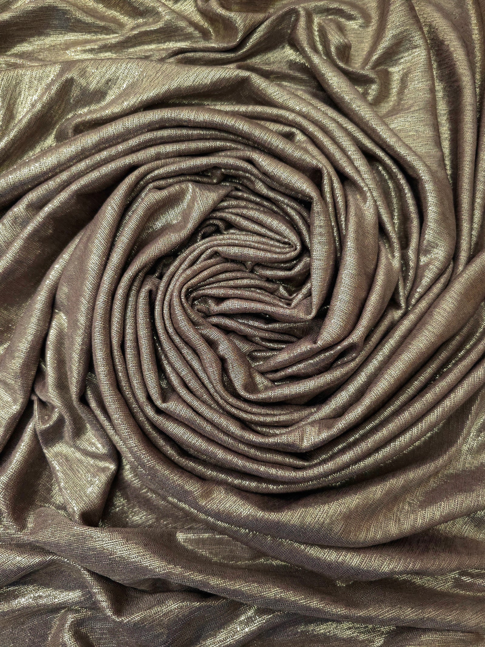 Premium Plisse Metallic Lame Stretch Jersey