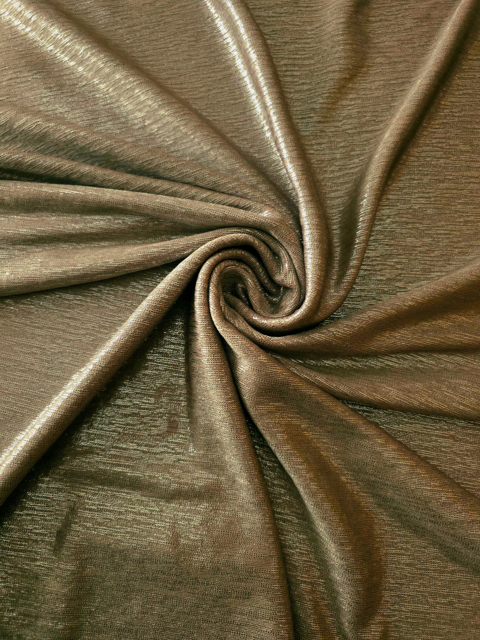 Premium Plisse Metallic Lame Stretch Jersey