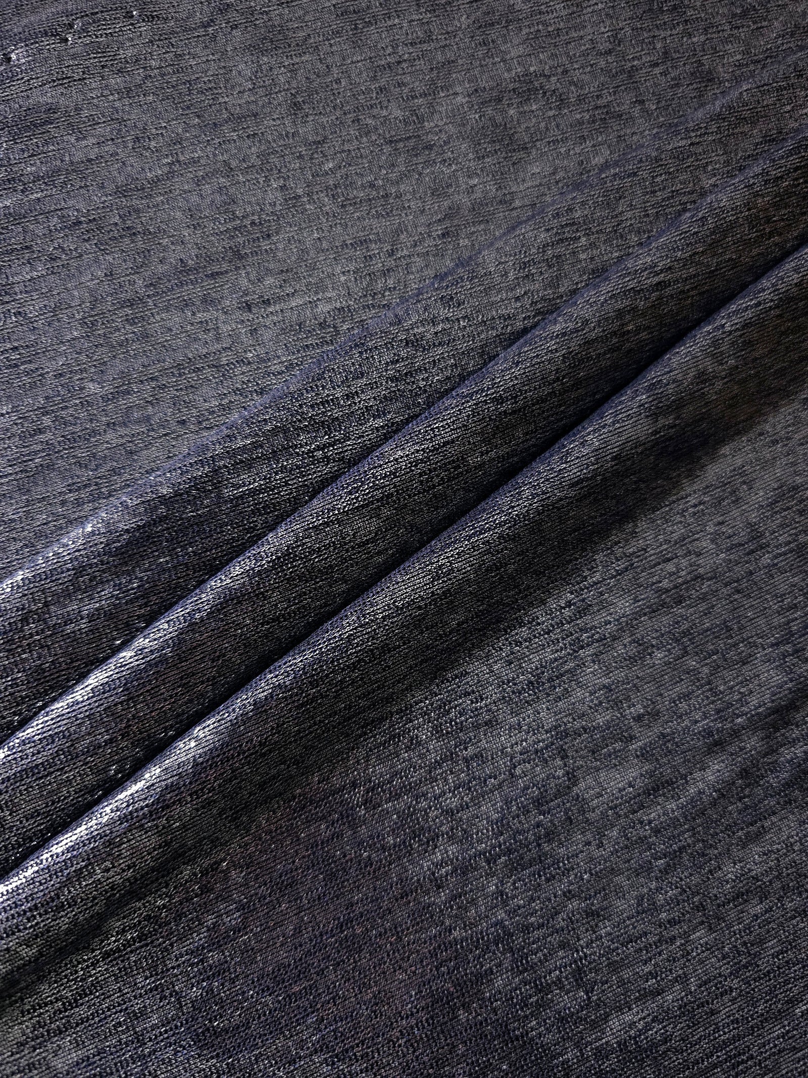 Premium Plisse Metallic Lame Stretch Jersey