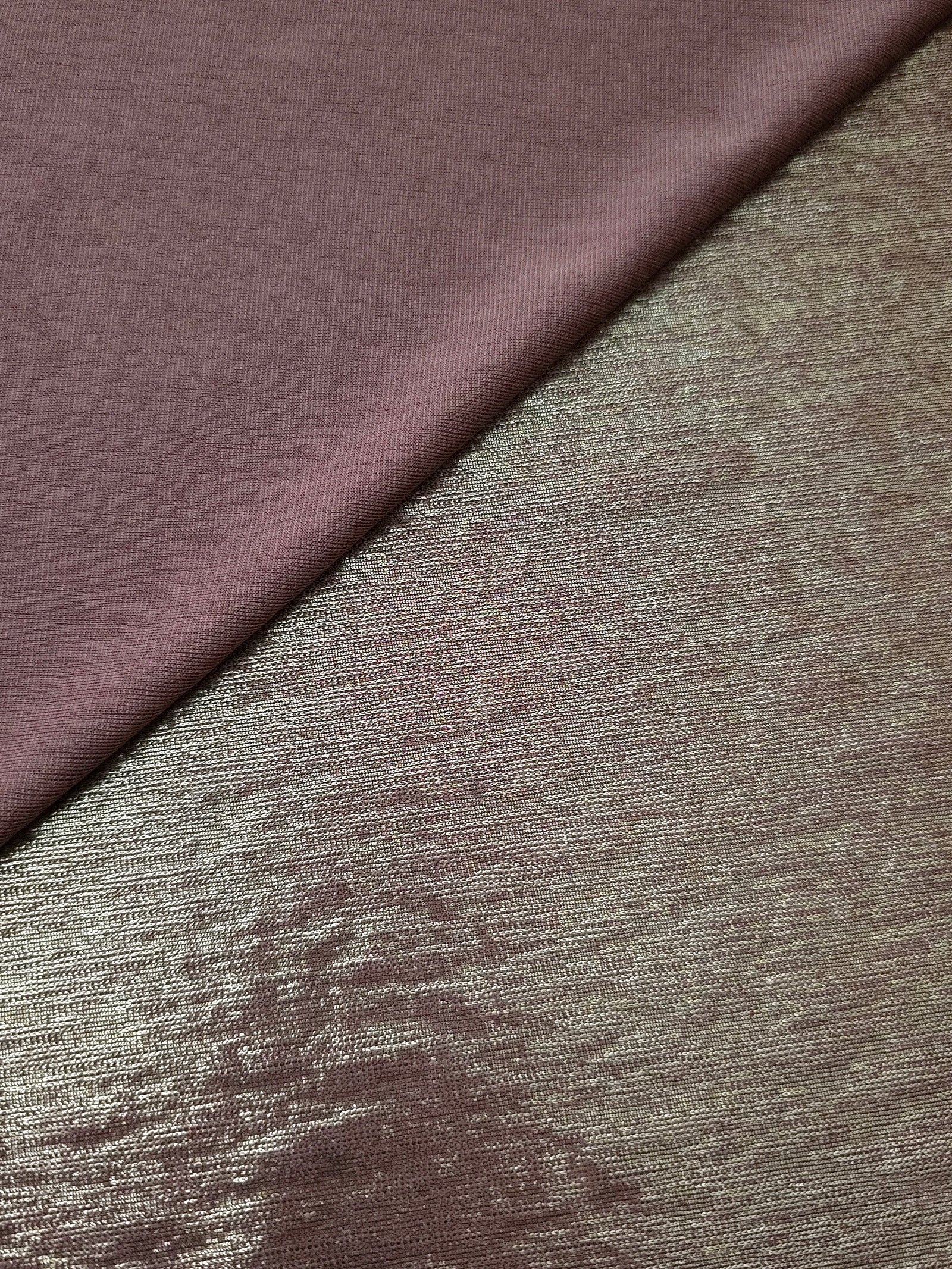 Premium Plisse Metallic Lame Stretch Jersey