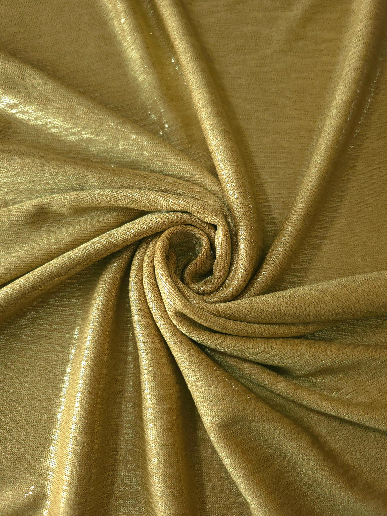 Premium Plisse Metallic Lame Stretch Jersey