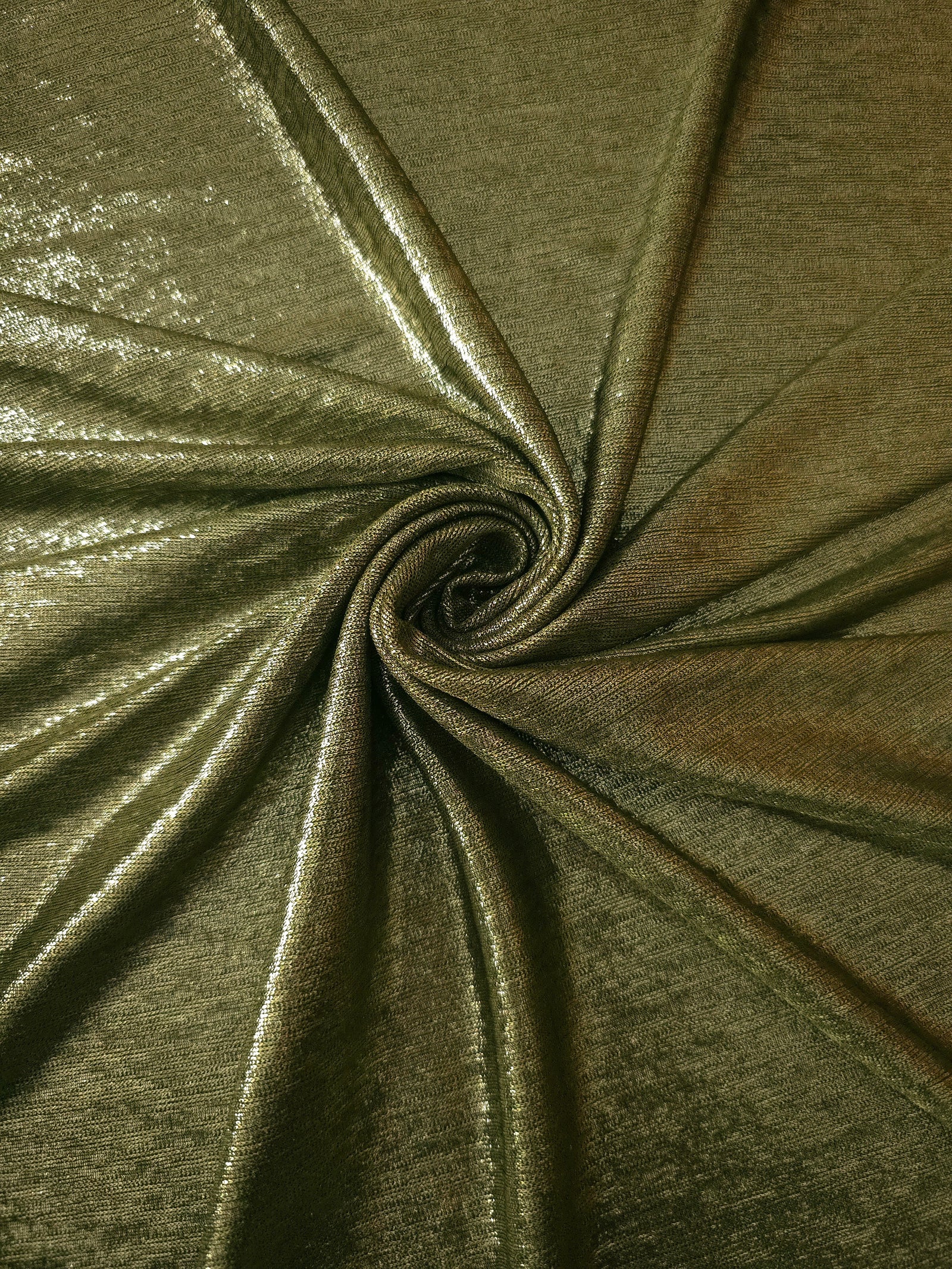 Premium Plisse Metallic Lame Stretch Jersey