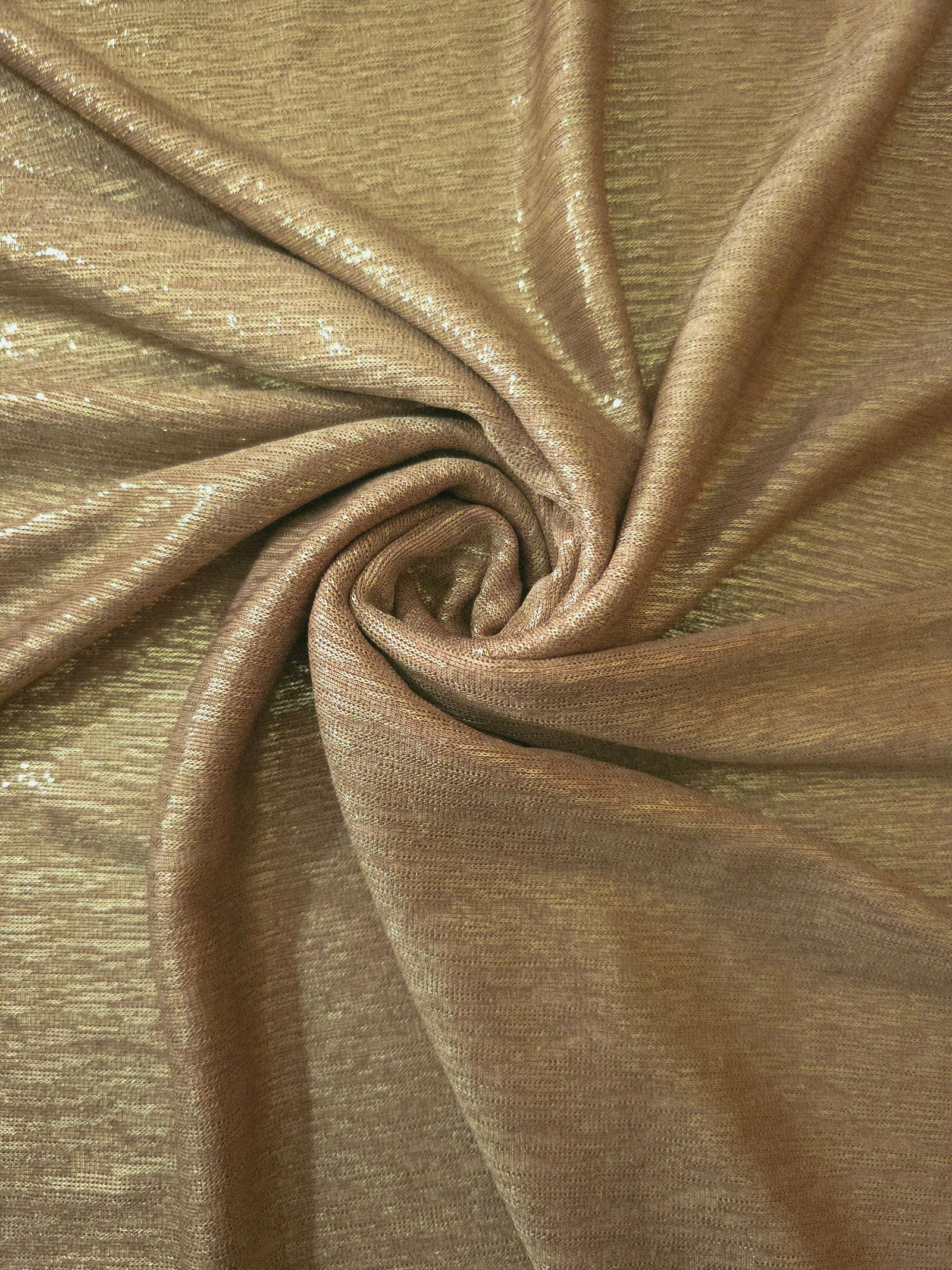 Premium Plisse Metallic Lame Stretch Jersey